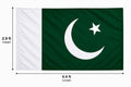 Pakistan Flag 2.9 ft × 4.4 ft – Premium Polyester Green & White National Flag for 14 August & Outdoor Use