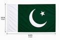 Pakistan Flag 3.9 ft × 5.9 ft – Premium Polyester Green & White National Flag for 14 August & Outdoor Use