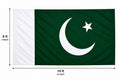 Pakistan Flag 6 ft × 10 ft – Premium Polyester Green & White National Flag for 14 August & Outdoor Use