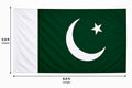 Pakistan Flag 5.9 ft × 8.6 ft – Premium Polyester Green & White National Flag for 14 August & Outdoor Use