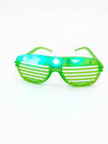 LED Shutter Glasses Green Light Up Party Glasses for 14 August Independence Day